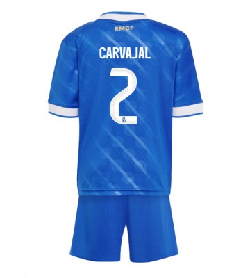 Real Madrid Daniel Carvajal #2 Tredjeställ Barn 2025-26 Kortärmad (+ Korta byxor)
